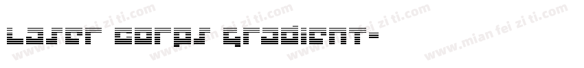 Laser Corps Gradient字体转换